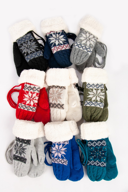 Дитячі рукавиці утеплені 